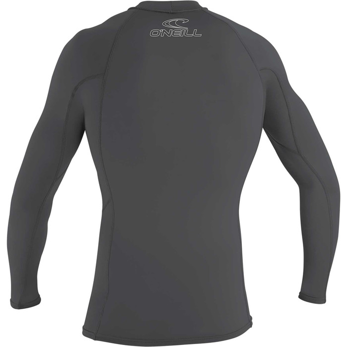 2024 O'Neill Mens Basic Skins Langarm Rash Guard 3342 - Graphit